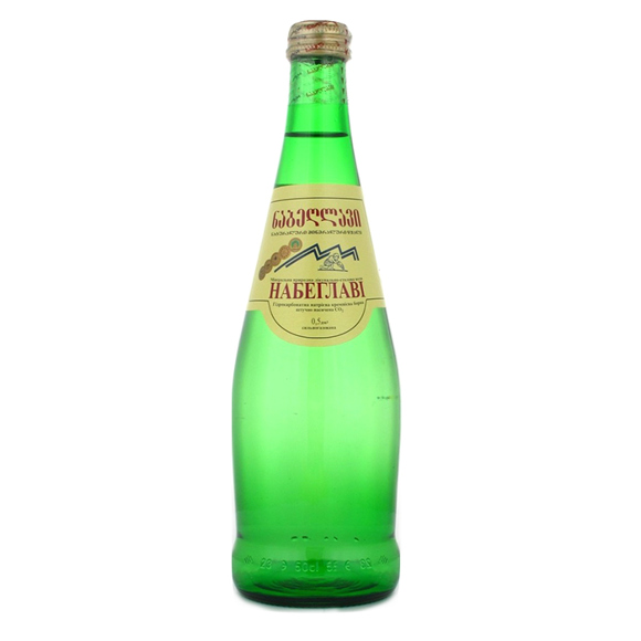 მინერალური წყალი 'ნაბეღლავი' 0.5ლ შუშა