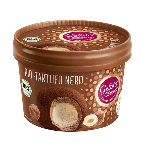ორგანული ნაყინის ტრუფელი / Gelato Classico / შავი შოკოლადის, თხილით 6*200მლ