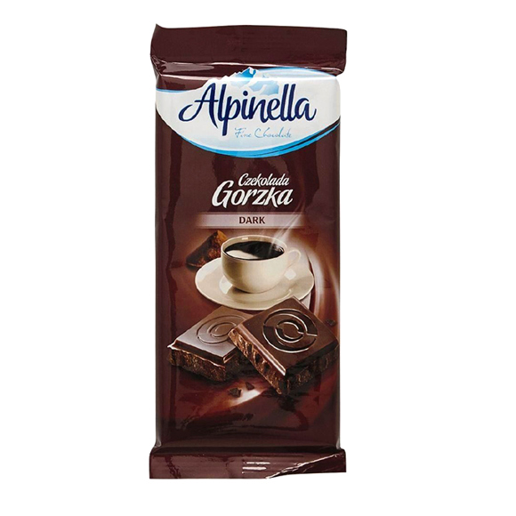 Chocolate Terravita "Alpinela" black 90 gr