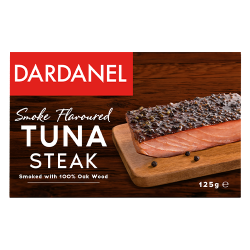 Tuna steak/ Dardanel/ with smoked flavor, in sunflower oil 12*125g