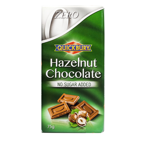 QUICK BURY - sugar-free chocolate with nuts 75 gr