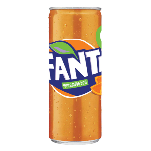 Soda / Fanta orange / 0.33 l can