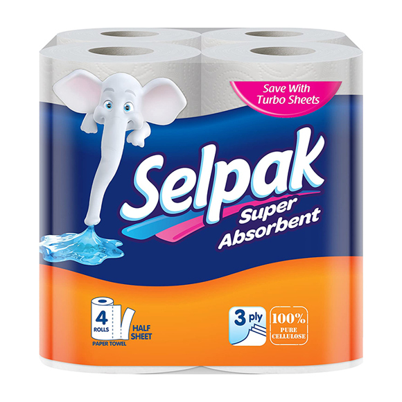 სამზარეულოს ქაღალდი 'სელპაკი'  3 ფენა