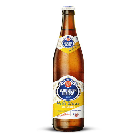 ლუდი Schneider Weisse ჩამოსხმა 1 - ' ღია თეთრი' გაუფილტრავი 5, 2% 0,5მლ