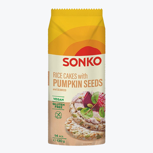 Rice crackers/Sonko/with pumpkin seeds, gluten-free 16*130g