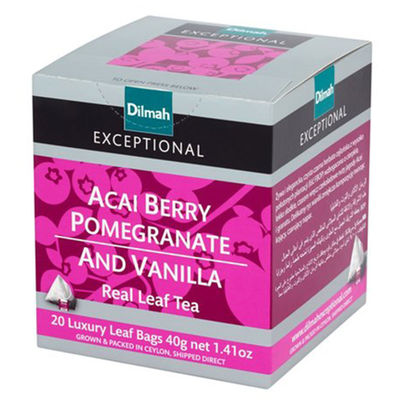 Berry tea /Dilmah/ "chosen" with pomegranate and vanilla (20 pyramids) 6*40 g