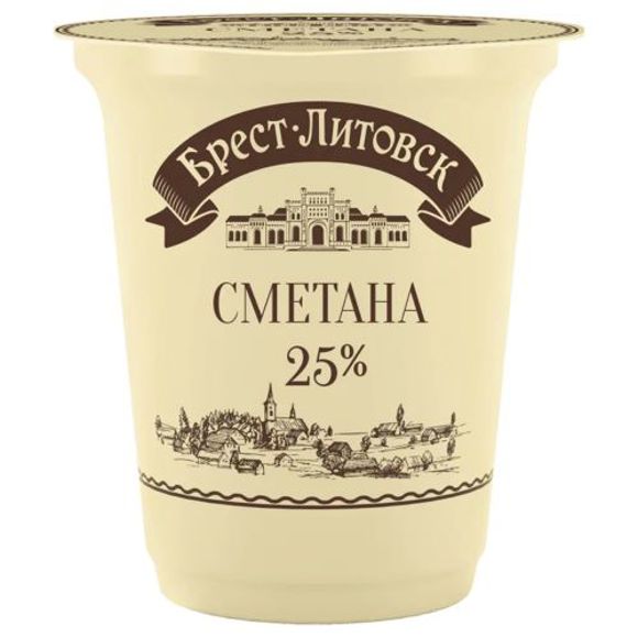 Sour cream /Savushkin product/ "Brest-Litovsk" 25% 12*300g