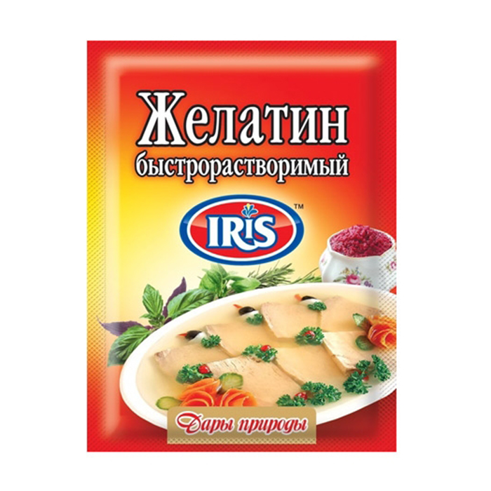 ჟელატინი 'ირის' 15 გ.