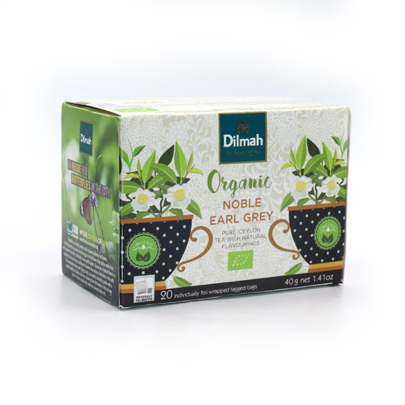 Black Tea / Dilmah / Organic, Ceylon "Earl Gray" with Bergamot (20 packs) 40g