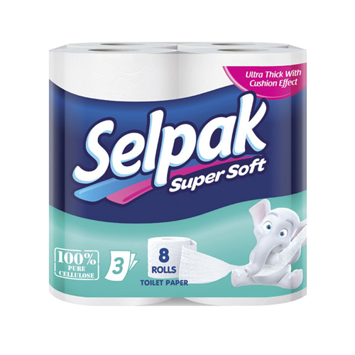 Toilet paper 3 layers / Selpak / 8 pcs