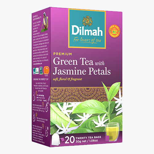 Green Tea / Dilmah / Ceylon, Jasmine Flowers (20 packs) 30 g