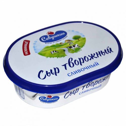 Cottage cheese / Savushkin product / cream, 60% 6 * 150 gr