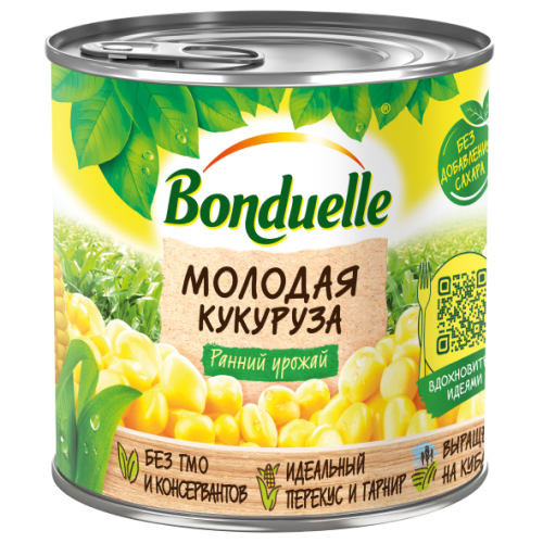 "BONDUELLE " - ახალგაზ.სიმინდი 425
