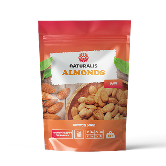 Raw almonds Naturalis / 65 gr