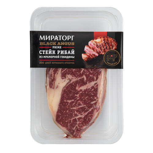 "Prime"- სტეიკი/მირატორგ/"რიბაი" შავი ანგუსის 20*390 გრ