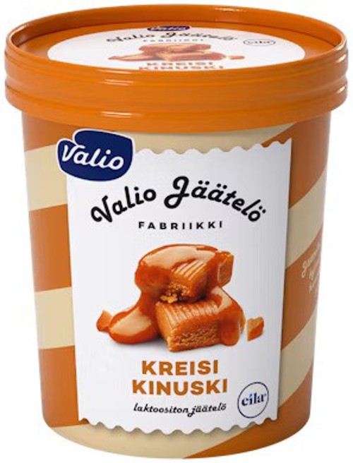 Lactose-free ice cream / Valio / caramel 480 ml