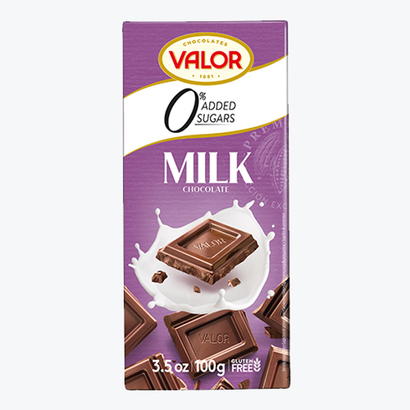 Chocolate Valor sugar-free (stevia) milk 100 gr