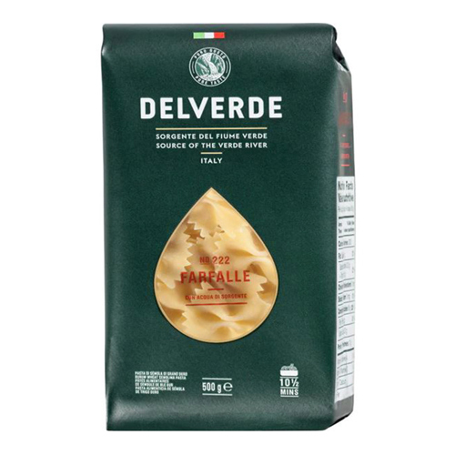 Pasta / Delverde / Farfalle N222, 500 g