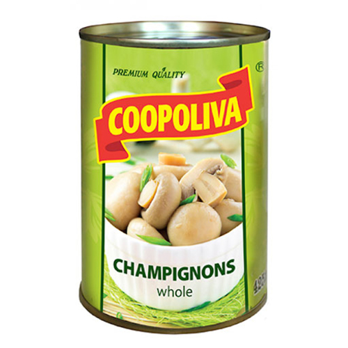 Canned mushrooms / coopoliva total 425 ml