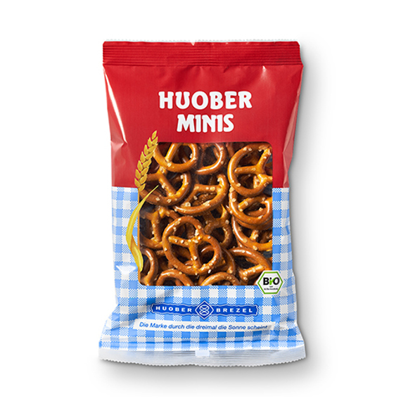 კრეკერი Huober Brezel ორგანული 'Pretzel' მინი 40 გ