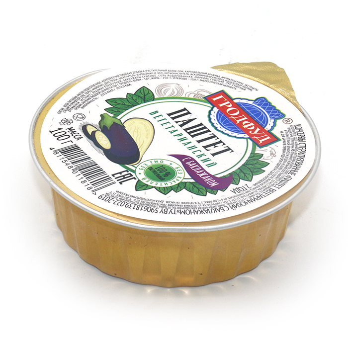 Pate with vegetarian eggplant /grodfood/ 100g
