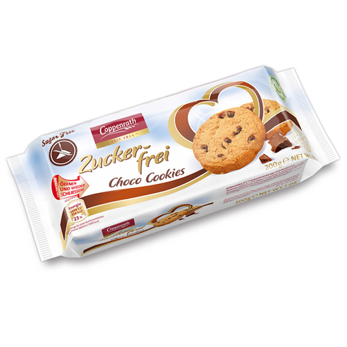 Biscuits Coppenrath with sugar-free chocolate flakes 10% 200 gr