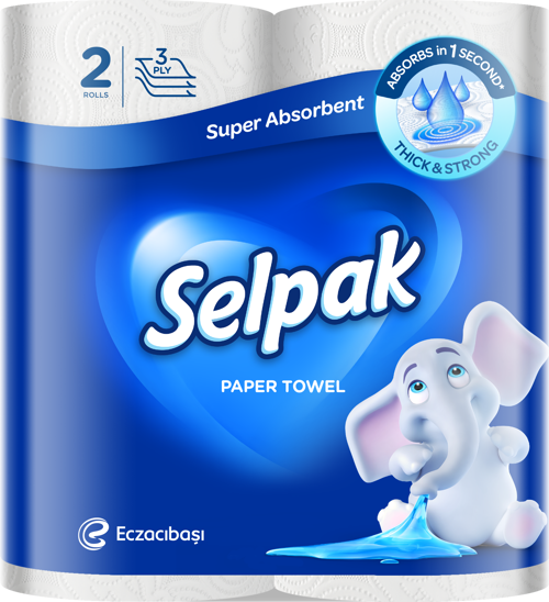 სამზარეულოს ქაღალდი 'სელპაკი' 3ფენა