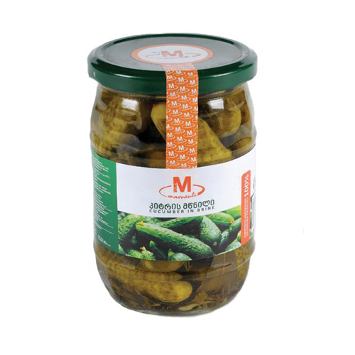 Canned vegetables / Marneuli cucumber / 720 ml glass