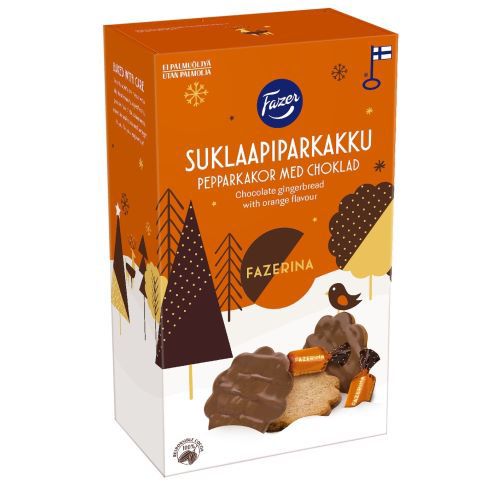 Biscuits/ Fazer/ with ginger, chocolate and orange 10*175g