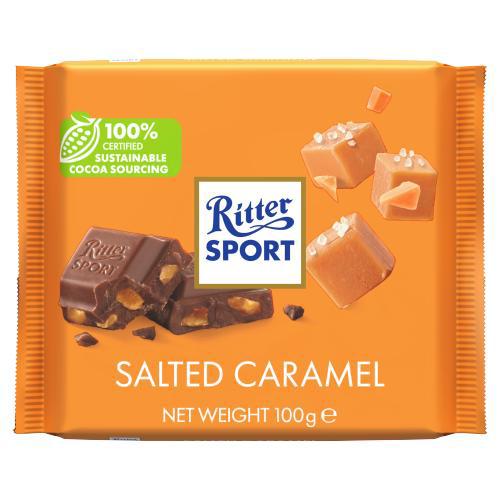 შოკოლადი - Ritter Sport /რიტერ სპორტი/მარილიანი კარამელი/ 100 გ