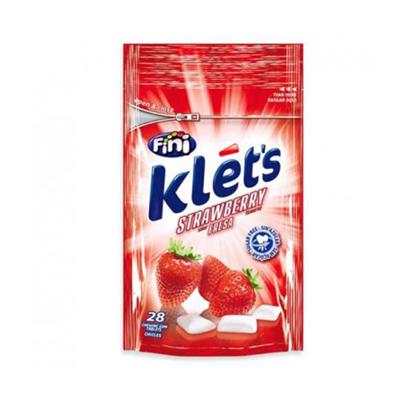 Chewing gum / Fini / "klets" Strawberry pads 39 gr