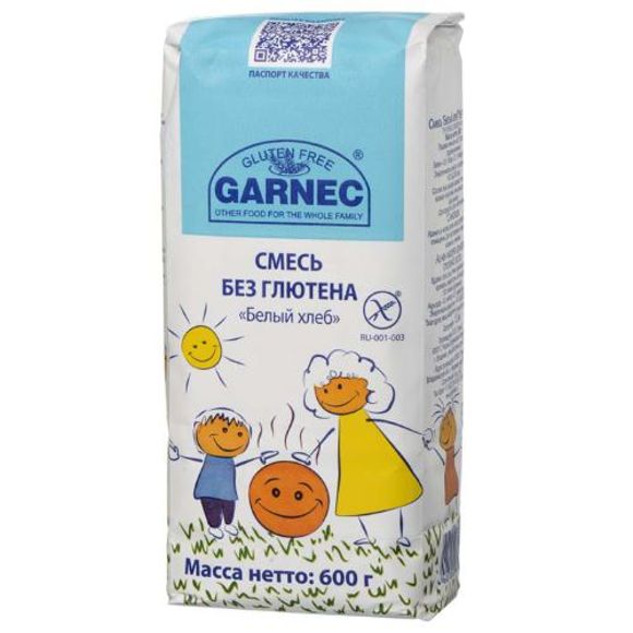 ფქვილი / ნარევი თეთრი პურისთვის / გლუტენის გარეშე / 600 გრ