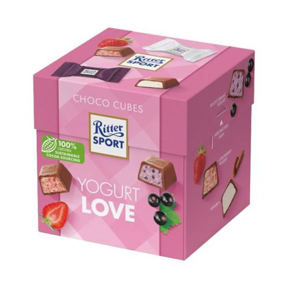 Chocolate/ Ritter Sport/ "Choco Cubes" with fruit yogurt 8*176g