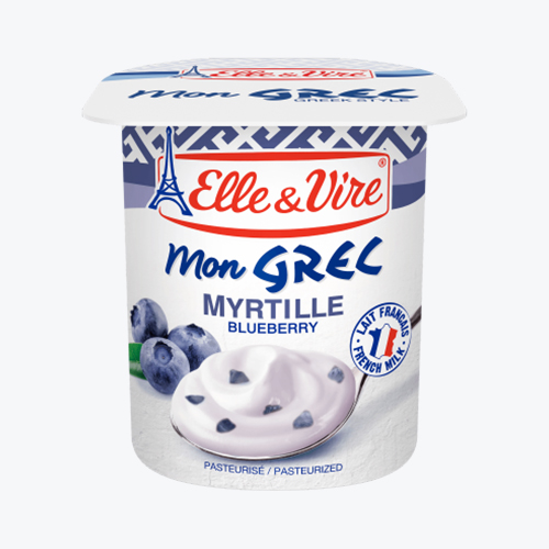 ბერძნული იოგურტი/ Elle & Vire/ მოცვით 24*125 გრ (4*6*125) გრ