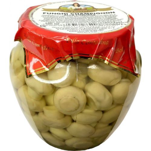 Mushrooms / bella contadina / whole champignons in oil 6*550g (580ml)