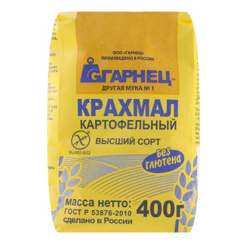 Potato starch without gluten /garnets/ 400 g