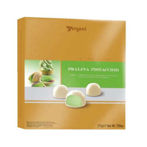 Bonbon / Vergani / "Pistachio" white chocolate praline with pistachio 8* 215 g