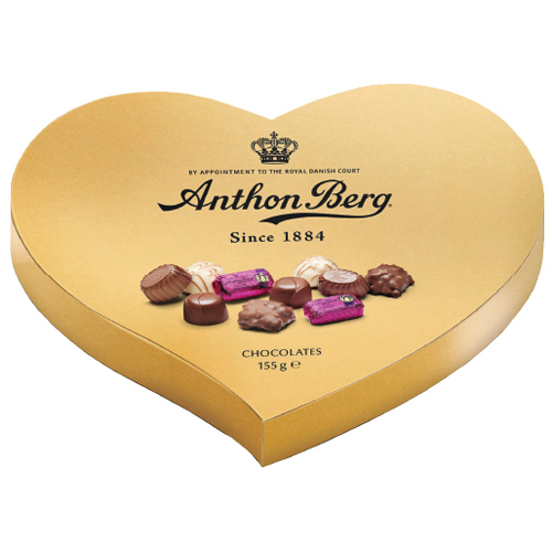 Heart-shaped candy /Anthon Berg/ Assorted chocolates 9*155g