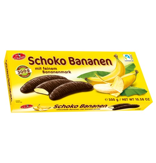 Banana biscuit /Sir Charles/ covered in chocolate 15*300g