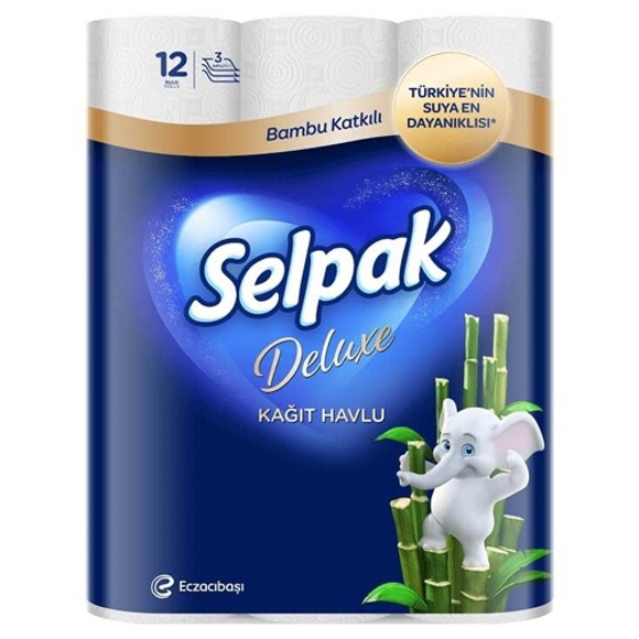 Selpak bamboo towel / 4x12 pcs 3 layers / (7905401)