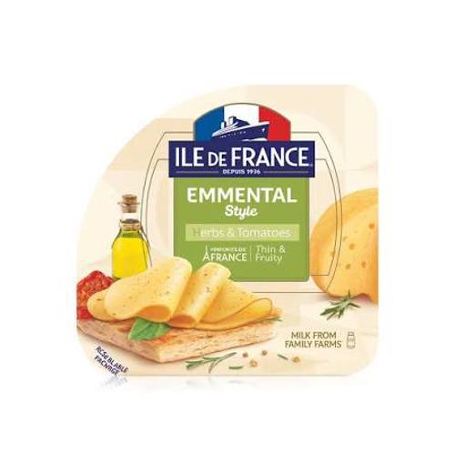ყველი /Ile De France/ ემენტალი მწვანილით და პომიდვრით 8*150გრ
