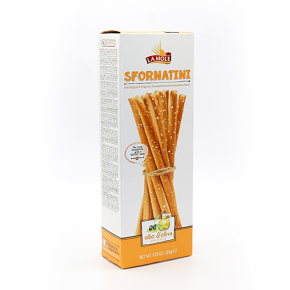 Bread sticks / La Mole / "Sfornatin" in olive oil 14 * 120 gr