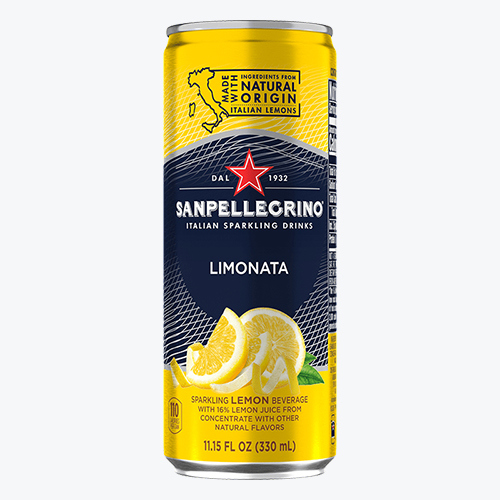 Mineral drink in a can/S.Pellegrino/with lemon 24*330 ml