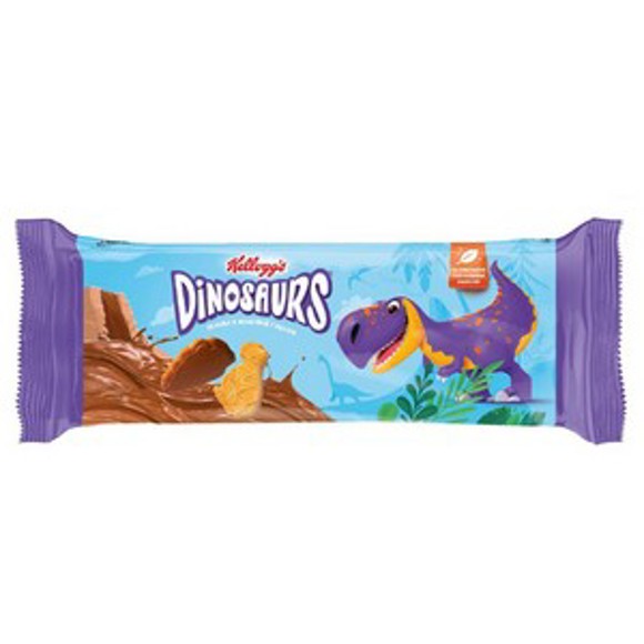 რძიანი ორცხობილა შოკოლადის მინანქრით / Kelloggs Dinosaurs / 191 გრ