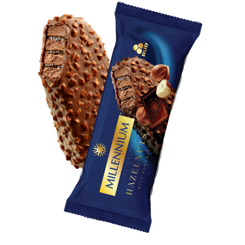 Ice cream / Eskimo Millennium Malochni chocolate-hazelnut / 80 gr