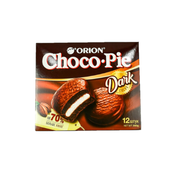 Chocolate biscuit "Choco Pie Dark" 30 gr X12 pcs