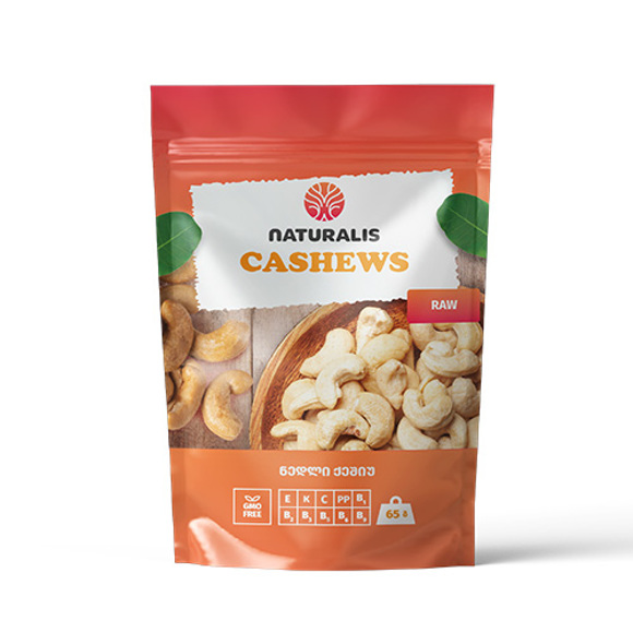 Raw cashew Naturalis / 65 gr