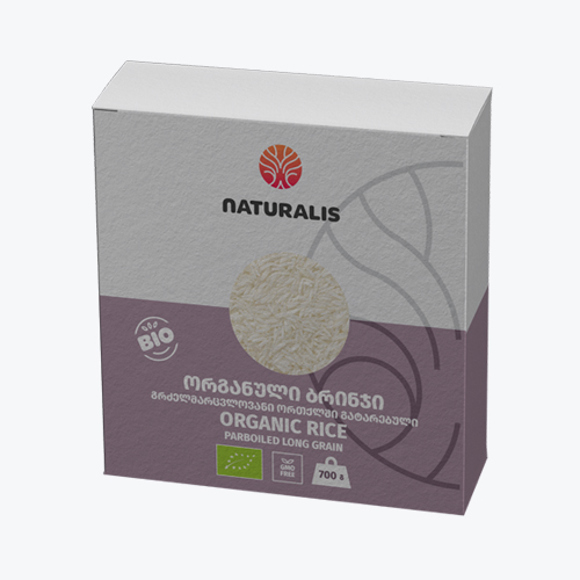 Organic rice steamed Natualis 800 g