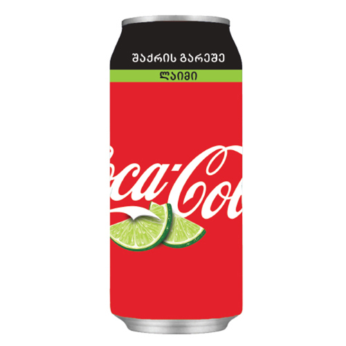  Soda Drink / Coca-Cola without sugar Lime (12 pcs.) / 0.330 l