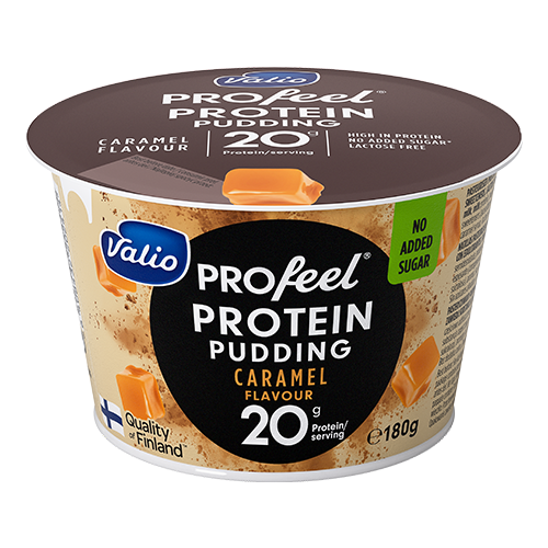 Protein pudding / Valio / Profeel with caramel / sugar-free, lactose free 6 * 180 gr